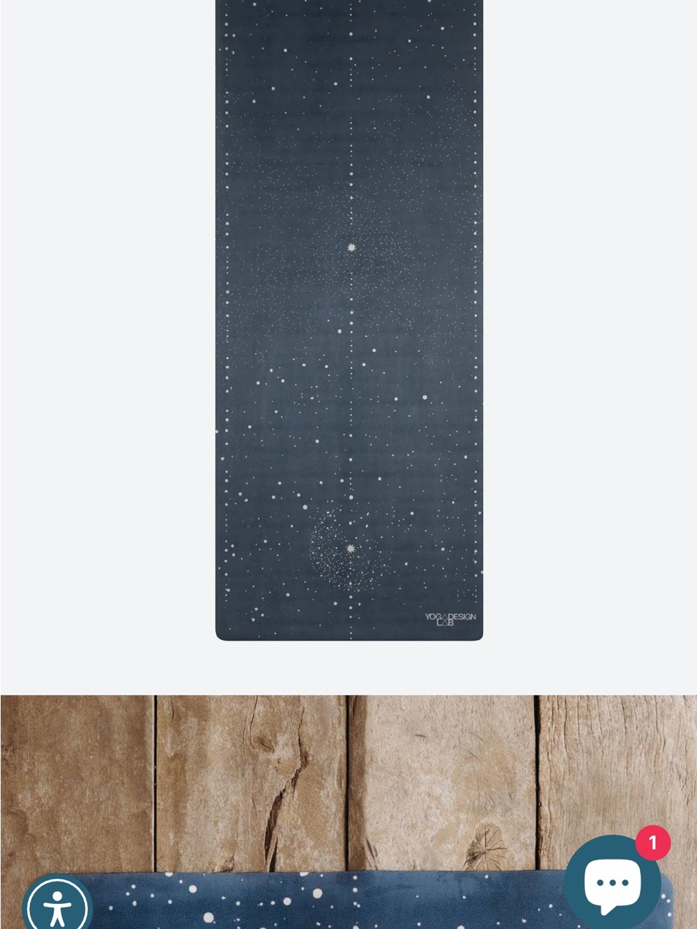 Yoga Design Lab Celestial yoga mat 5.5 thickness gently used